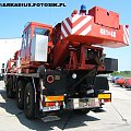 SDz 50
Udźwig:
od 0,6 t @ 25m (wysięg), 20.5 m (wysokość) i 33.1 m (długość ramienia)
do 50 t @ 3 m (wysięg), 10.5 m (wysokość) i 10.6 m (długość ramienia)
Czas wysuwu:
Poziom -3° do +80°: 52 s
Ramie od 10.6 m do 33.1 m: 115 s
Pojazd wykonany przez:
ZA...