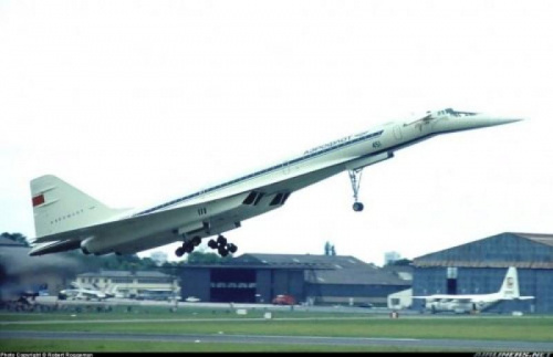Samolot rosyjskiej produkcji Tupolev 144-rosyjska odpowied na Concorde'a :-)