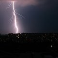 Burza nad podzamczem 16 czerwca 2006 Wałbrzych #Burza #podzamcze #Wałbrzych #piorun #błyskawica #grzmot #deszcz