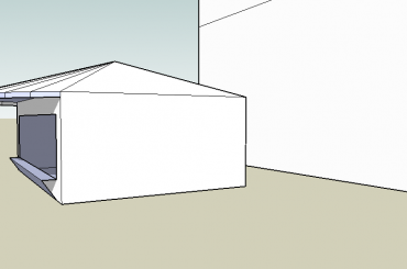 Prerendere sklepiku w skateparku #skatepark #box #sklep #dach #drzwi #okno #render #prerender